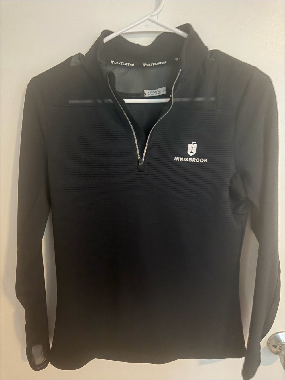 Men’s Black Quarter-Zip Performance Sweater